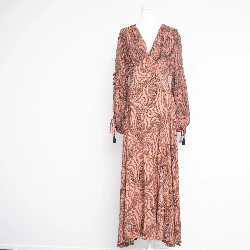 Free People‎  - Mirage Long Sleeve Maxi Dress